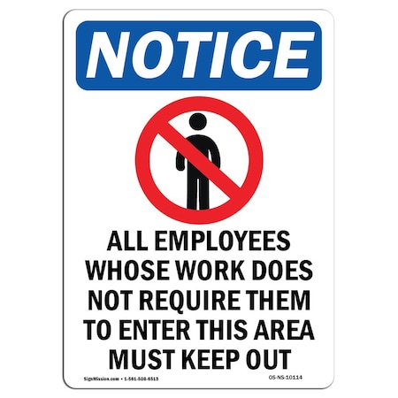 Signmission OSHA, 10" H, 14" W, Peel & Stick Wall Graphic, 14" W, 10" H, Landscape, OS-NS-RD-1014-L-10074 OS-NS-RD-1014-L-10074